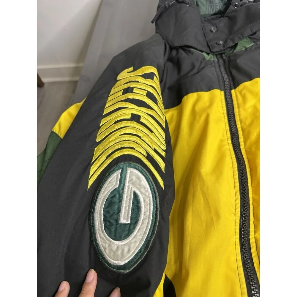 Y2k Vintage Green Bay Packers Pro player 90s jacket - Picture 6 of 10